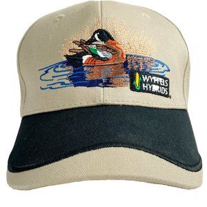 Wyffels Hybrids Cap Hat K Products Wood Duck  Made In USA Tan Adjustable Fit